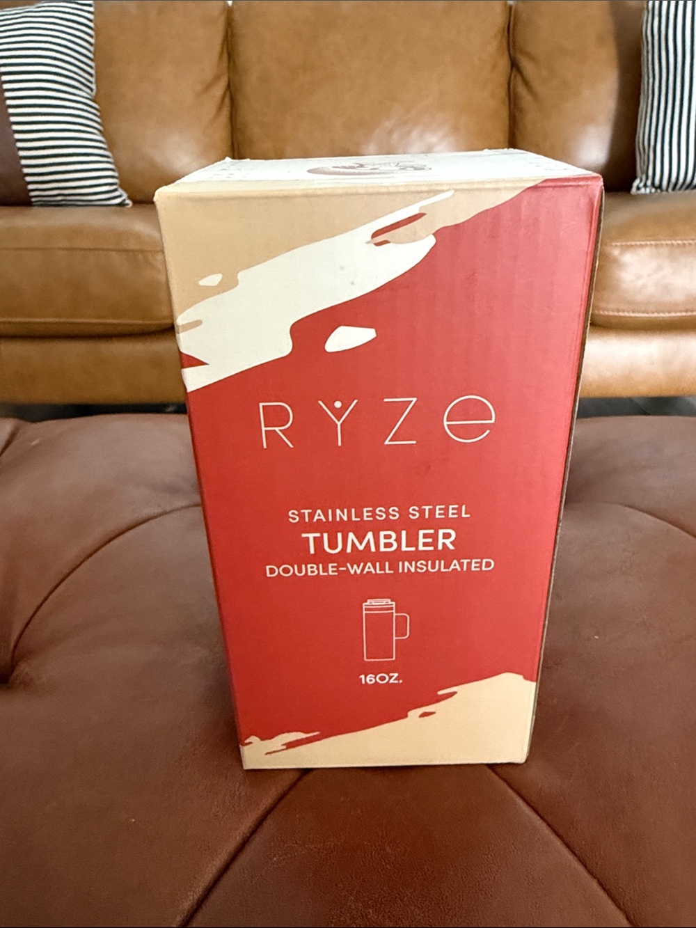 RYZE 16oz Stainless Steel Tumbler - Burnt Orange